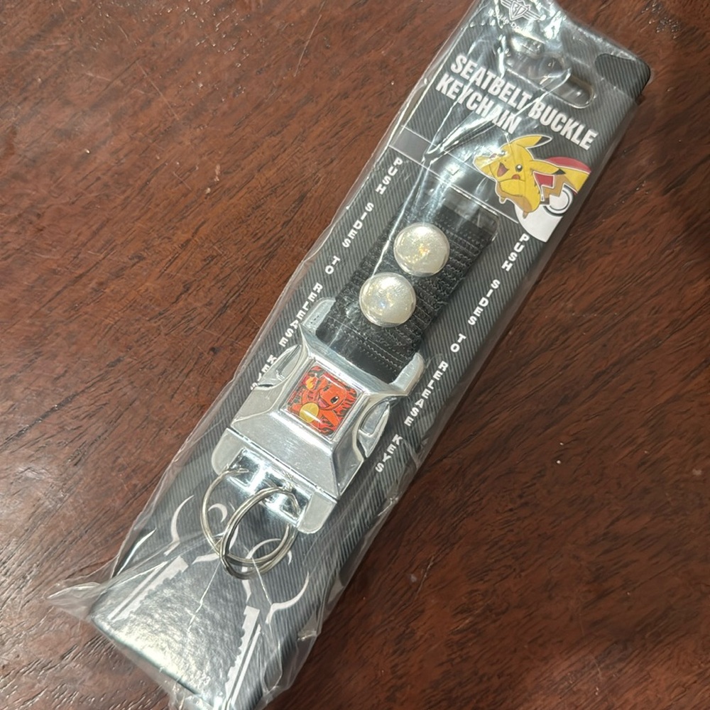 NWT Pokemon Seatbelt Buckle Keychain